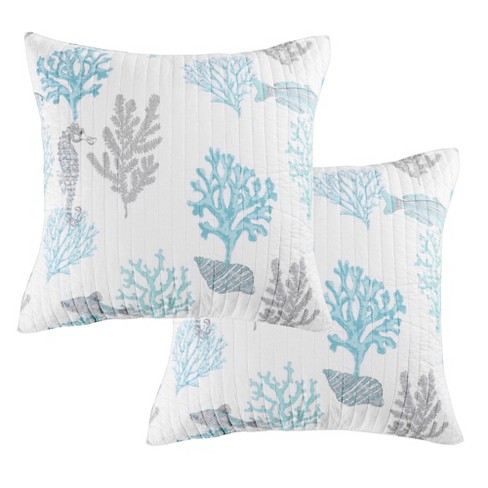 Coral euro hot sale pillows