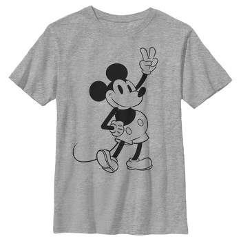 Boy's Disney Mickey Mouse Peace Sign T-Shirt