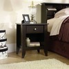 Shoal Creek Nightstand with Drawer & Storage Shelf - Jamocha Wood - Sauder: Laminated Particle Board, Rectangular Design - 4 of 4