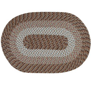 Country Stripe Collection 100% Polypropylene Reversible Indoor Area Utility Rug - Better Trends - 1 of 4