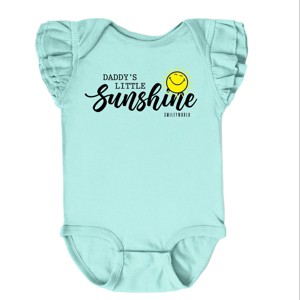 The Juniper Shop SmileyWorld Daddy's Little Sunshine Flutter Sleeve Bodysuit - 1 of 4