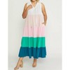 Women's Colorblock Maxi Dress - entro - 4 of 4