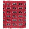 Miami University (Oh) Logo Pattern Silky 50x60 Blanket, 1 Sided - 2 of 4