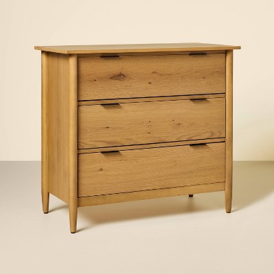 3 Drawer Modern Wood Dresser - Hearth & Hand™ with Magnolia