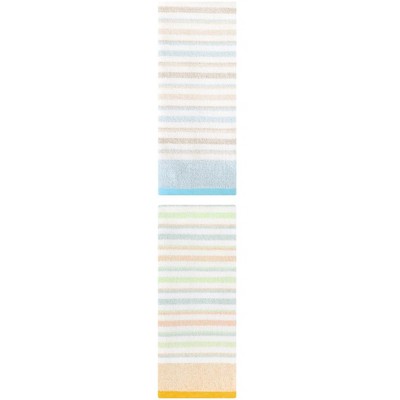 REGALWOVEN 2 Pack Striped Cotton Soft Absorbent Hand Towels for Bathroom, Kitchen, Hotel 13" x 27"