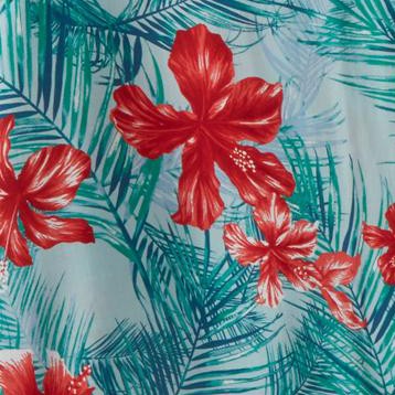 cool blue floral