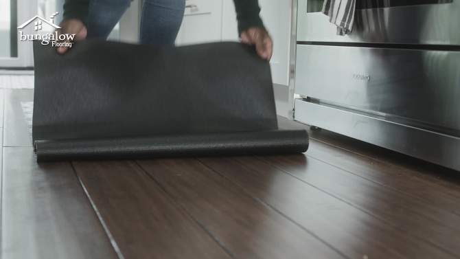 FlorArt Chelsea Noir Low Profile Easy Clean Kitchen Mat Black/Gray - Bungalow Flooring, 2 of 7, play video