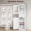 YESFASHION 67" Tall Bathroom Cabinet, Narrow Storage Cabinet, Adjustable Shelves, Floor Cabinet for Laundry Room, Kitchen, Living Room, Small Space - 4 of 4
