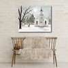 Courtside Market Chapel in the snow 30x40 Gallery-Wrapped Canvas - 2 of 4