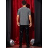 Lars Amadeus Men's Party Shiny Club Short Sleeve Glitter T-Shirt - 3 of 4