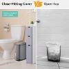 Trash Can, Stainless Steel Kitchen Trash Can 3.2 Gallon with Soft Close Lid & Foot Pedal - 4 of 4