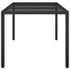 vidaXL Garden Dining Table Black 59.1x35.4x29.7 in Poly Rattan - 4 of 4