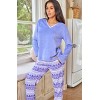 ADR Women's PJ Set, Fleece Pajama Pants & Top, Cozy PJs for, Lady Pajamas - 4 of 4
