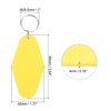 Unique Bargains Blank Vintage Motel Hotel Keychains Key Tag 24 Pcs - 2 of 4