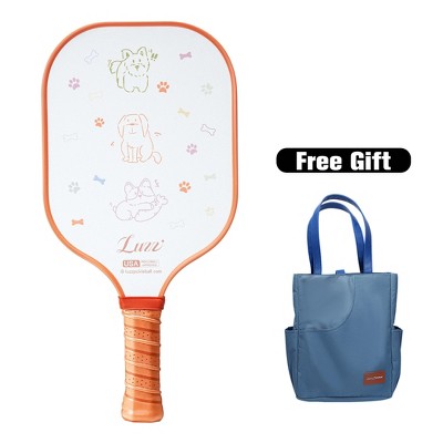 Luzz T700 Carbon Fiber Pickleball Paddle with Sandblasted Surface & Honeycomb Core Racket - Includes Free Versatile Tote Bag