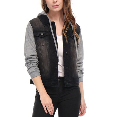 Denim Jacket - Black - Ladies