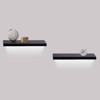 FONTOI 18.11" Floating Shelves, Wall Mounted Shelves for Bathroom, Living Room, Kitchen, Hanging Shelf for Books/Decor, Black, 3.94"*1.18"*18.11" - 2 of 4