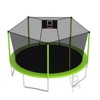 VisioGear 14FT Trampoline with Safety Enclosure Net, Trampoline with Basketball Hoop, Green, 168"*168"*108" - 4 of 4