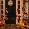 Northlight Lighted Spider Halloween Decoration - 4.5' - Black and Orange - Purple LED Lights - 2 of 4