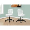 TiramisuBest White Polyester Kids' Ergonomic Office Chair: 360¡ã Swivel, Adjustable Height & Tilt - 4 of 4