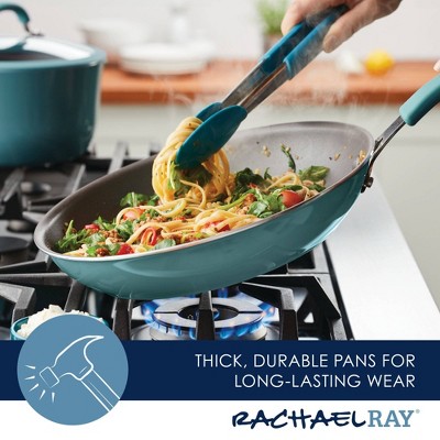 Agave Blue 12.5" Aluminum Nonstick Frying Pan with Ceramic Coating
