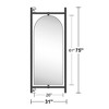 Dovelina Arched Solid Wood Ladder Oversized Full Body Mirror Floor Mirror - 3 of 4
