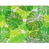 Homefires Monstera Palms Indoor Rug – Tropical Botanical Design in Green Tones, Soft Texture, 3'x5' Rectangle - 2 of 3