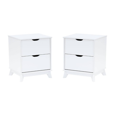 Powell Set of 2 Pensy 2 Drawer Nightstands - image 1 of 4