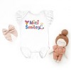 The Juniper Shop Mini Smiley Icons Unicorn Flutter Sleeve Bodysuit - 2 of 4