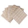 Unique Bargains Rectangle Checkered Disposable Plastic Waterproof Table Covers 6 Pcs - 2 of 4