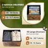 Tall Dresser with 13 Drawers, Fabric Storage Organizer Chest for Bedroom, Sturdy Steel Frame with Wood Top - 4 of 4