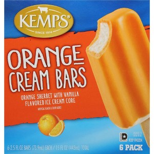 Kemps Orange Creme Frozen Dessert Bar - 15 fl oz/6ct - 1 of 4