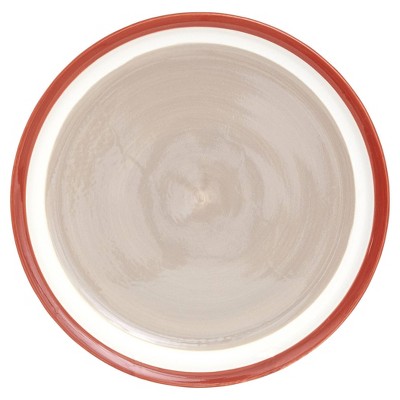 Red Floral Ceramic Dinnerware Set, Service for 4