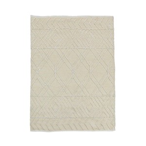 4x6 Geometric Hand Woven Indoor/Outdoor Rug Sand - National Tree Company - 1 of 3