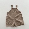 MyKids-USA New Arrival Summer Baby Kids Solid Color Cotton Overalls - 2 of 4