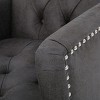 28"W Upholstered Accent Chair, Club Chair with Tufted Back 4B - ModernLuxe - 3 of 4