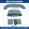 Unique Bargains 600D Detachable Side Blocks No Frame Bimini Top Replacement Cover - 3 of 4