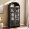 Vatros Arched Cabinet Wooden Display Cabinet - 2 of 4