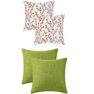REGALWOVEN 4 Pcs Soft Cozy Throw Pillow Covers for Home Decor 18" x 18" - 1 of 4