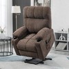 HOMCOM Electric Power Lift Chair Recliners for Elderly, Oversized Living Room Recliner with Remote Control, Cup Holders, and Side Pockets - 2 of 4