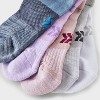 Women's Striped 6+1 Bonus Pack No Show Socks - All In Motion™ White/Blue/Pink 4-10 - 2 of 3