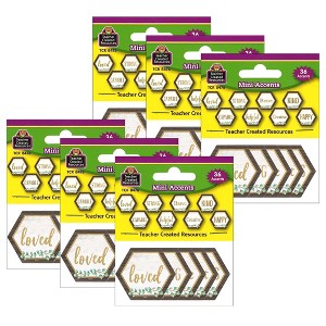 Teacher Created Resources® Eucalyptus Positive Words Mini Accents, 36 Per Pack, 6 Packs - 1 of 2