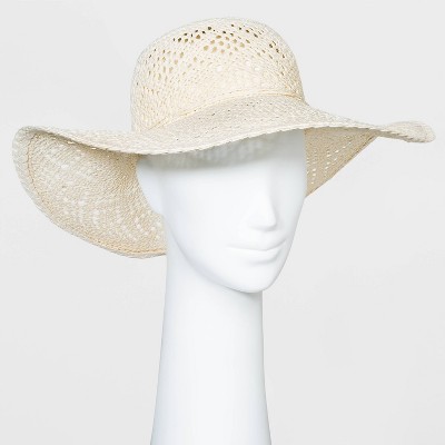 white floppy hat