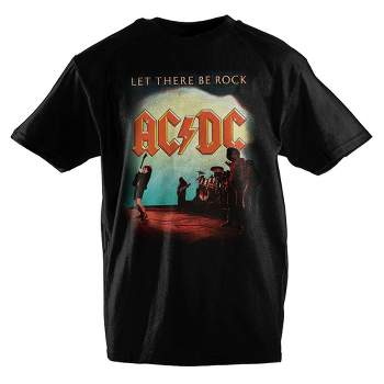 Youth Rock Let There Be Rock Classic Vintage ACDC Shirt Boys Graphic Tee
