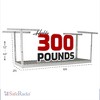 SafeRacks 2 x 6 Foot Heavy Duty Overhead Garage Storage Rack Holds Up to 300 Pounds with Adjustable Height Ranging from 12 to 21 Inches, White - 2 of 4
