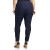 Rekucci Curvy Woman Ease into Comfort Skinny Pants with Tummy Control | Pull-On Stretch Work Pants - 3 of 3