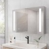 Bathroom Mirror, 3 Touch Switches, 36¡Á24 Inch LED, Anti Fog, 3000-6000K Color Temperature Double Door - 3 of 4