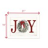 YOOCOZZ  Trendy Christmas Framed Wall  Arts -  Xmas Wall Decor - "Christmas Joy" Wall Decor by Lori Deiter, Ready to Hang Framed Print, White Frame - 4 of 4