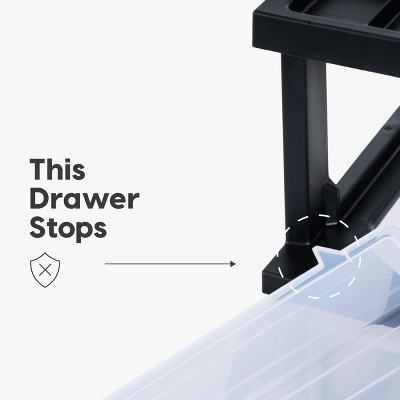 White 3-Drawer Plastic Rolling Storage Cart with Organizer Top