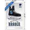 Trends International NHL Seattle Kraken - Drip Skate 20 Framed Wall Poster Prints - 3 of 4
